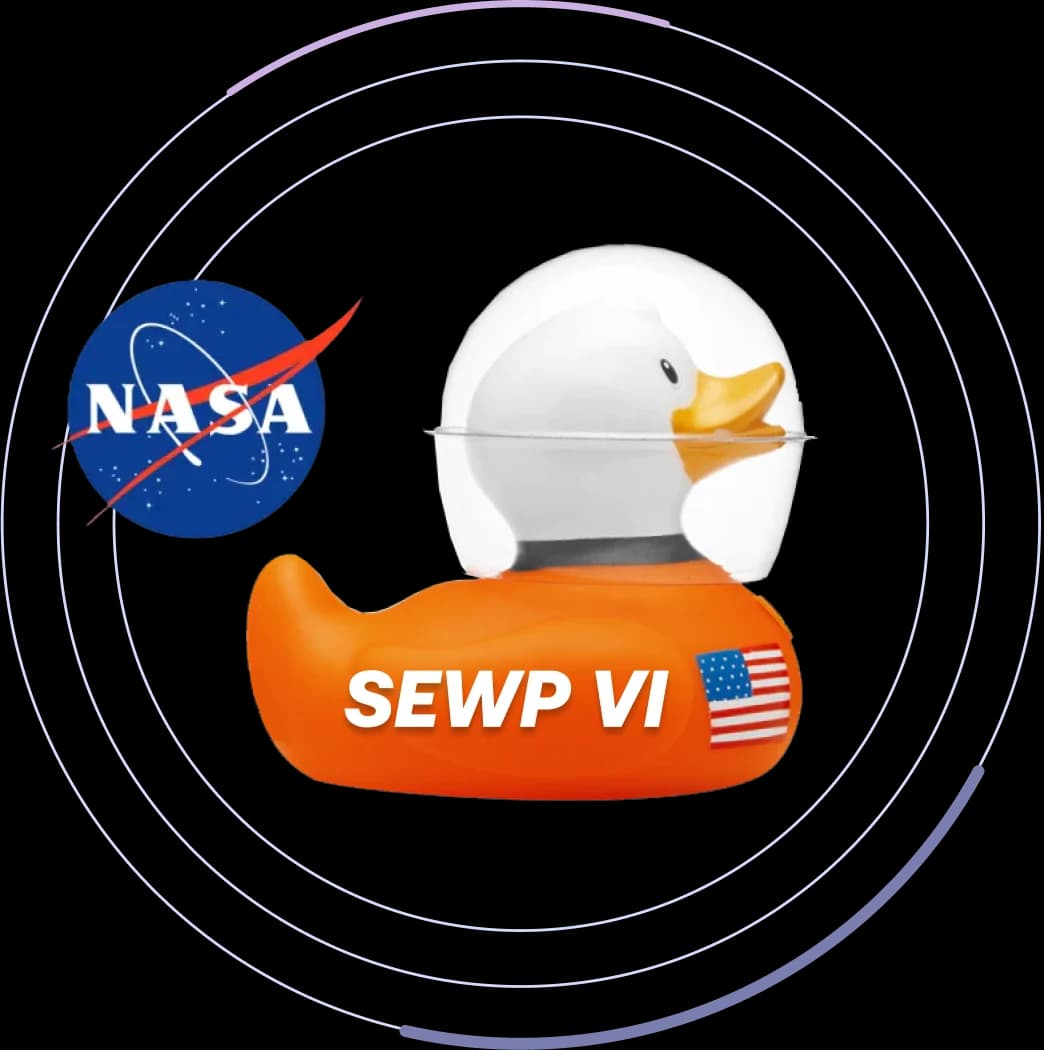 NASA SEWP VI rubber duck in an astronaut helmet